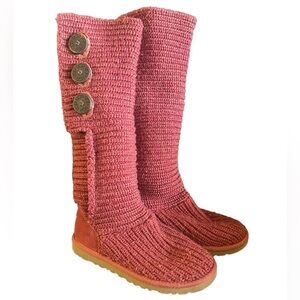 UGG Classic Cardi Ruby Knit (tall) s/n 5819 Eu Size 36, US Size 5
